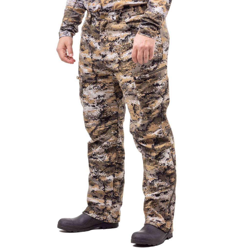 Men's Elkins Midweight, Windproof, Soft Shell Grid-Fleece-Interior Hunting  Pants - Disruption®