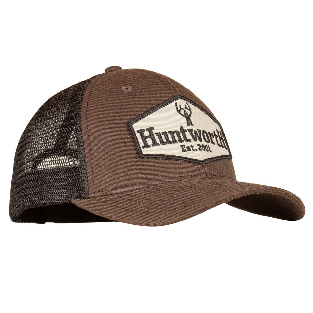 Men's Huntworth Patch Logo Trucker Cap - Dark Olive