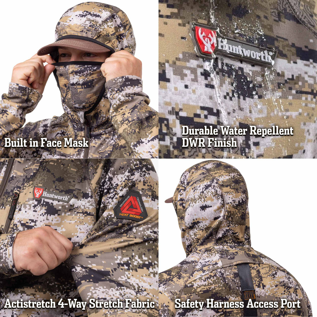 Thermal Underwear for Men - Ultra Soft Long - Heated Warm Hunting