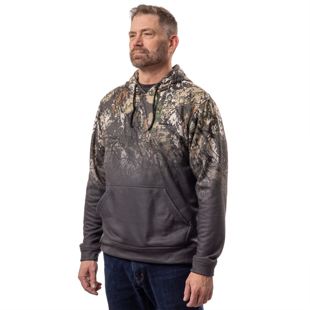 Sweat à Capuche Huk Performance – Homme, Taille M – Camo Kryptek Mandragore, Vert