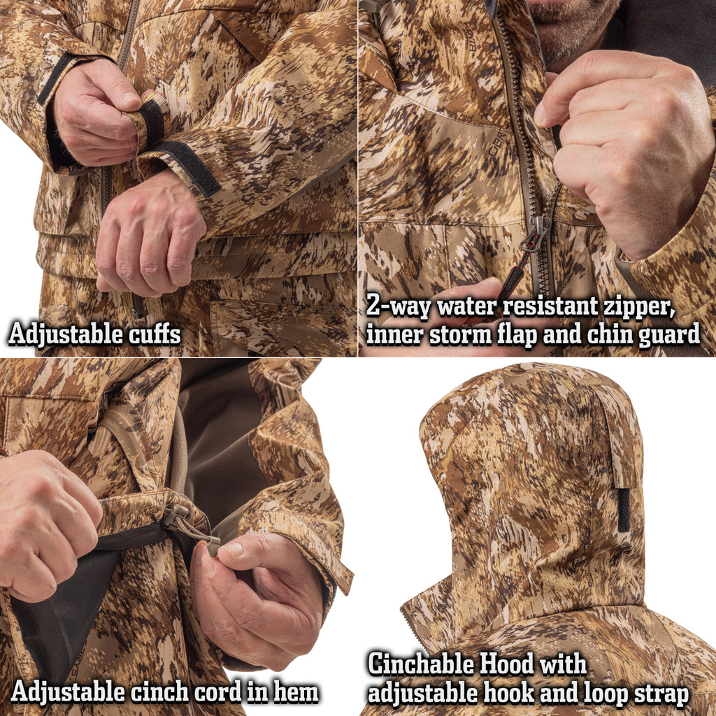 Men's Goshen Lightweight Waterproof Waterfowl Rain Jacket Obrys