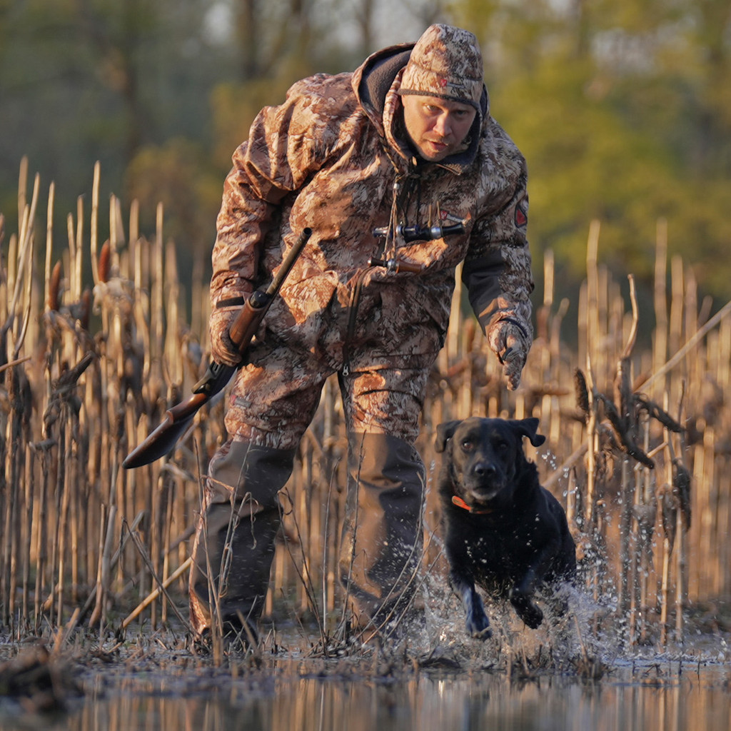 Men's Huron Heavyweight Heat Boost Merino Wool Waterfowl Jacket Obrys