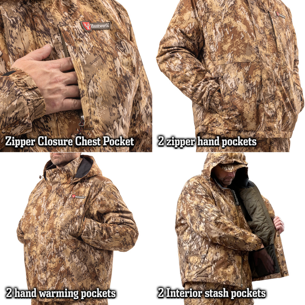 Men's Moreau Midweight Lined Waterproof Waterfowl Hunting Jacket Obrys