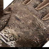 Tarnen® pattern Gloves - Silk screen palm close up.