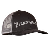 Men's Black colored Hunting Logo Snapback Cap.
