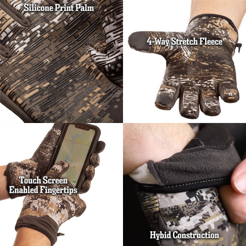 Men’s Ruston lightweight, Windproof-Hybrid Hunting Gloves- Disruption®