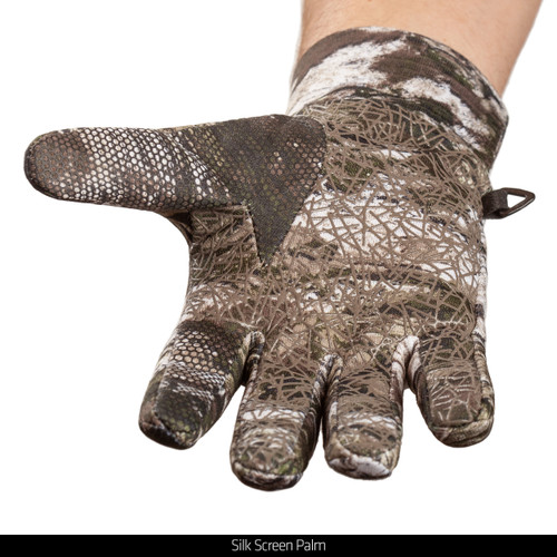 lightweight Water Resistant Hunting Gloves - Silk screen palm.