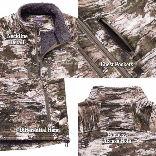 Woman's Ketchikan Heavyweight, Windproof, Soft Shell Sherpa-Fleece-Interior Hunting Jacket - Tarnen