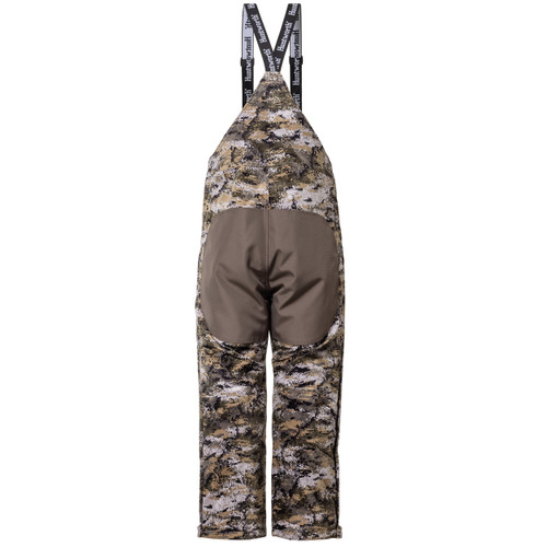 Men's Heat Boost hunting bibs, back view