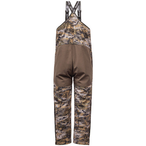 Men's late season hunting bibs are quiet and ultra warm with rear patches for protection.