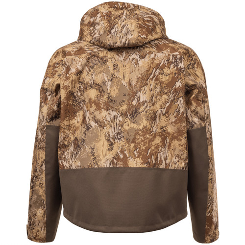 Men's Obrys camo waterproof hunting jacket has abrasion resistant material for added protection