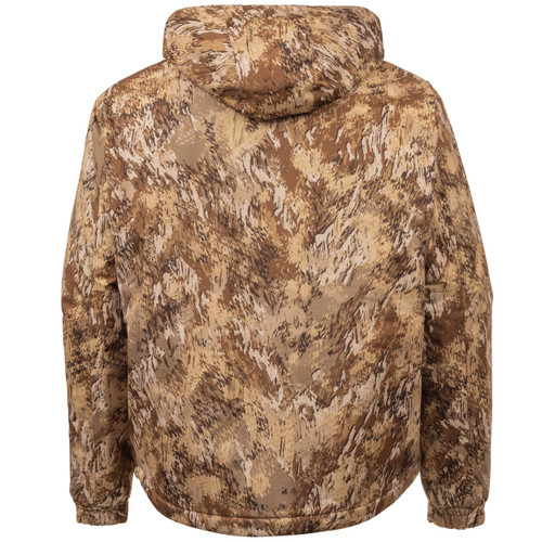 Obrys camo men's waterfowl hunting jacket with attached hood