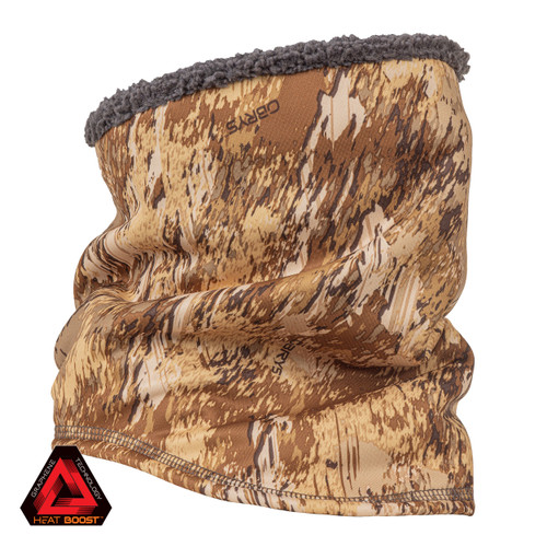 Men's waterfowl heavyweight hunting neck gaiter with merino wool and heat boost