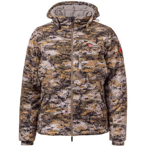 Full zip front offers protection from the elements.