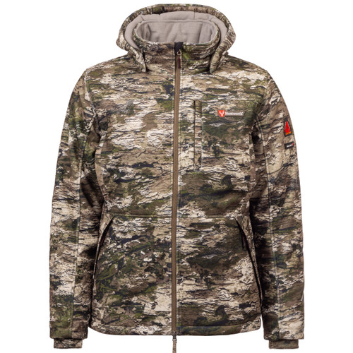 Full zip front offers protection from the elements.