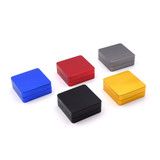 Flat Metal Square Grinder (Assorted Colors)(Display of 10)