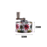 Color Weed Metal Manual Grinder w/ Crank (Assorted Colors)(Display of 10)