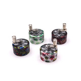 Color Weed Metal Manual Grinder w/ Crank (Assorted Colors)(Display of 10)