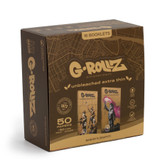 G-Rollz Banksy's Graffiti Unbleached Extra Thin King Size Rolling Papers + Tips & Tray (16 Count Display) - Design Set 3