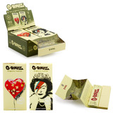 G-Rollz Banksy's Graffiti Organic Hemp Extra Thin  King Size Rolling Papers + Tips & Tray (16 Count Display) - Design Set 2