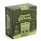 G-Rollz Cheech & Chong Medicago Sativa Extra Thin King Size Rolling Papers + Tips & Tray (16 Count Display) - Design Set 2