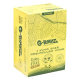G-Rollz Bulk King Size Pre-Rolled Cones (72 Count Display) - Unbleached Extra Thin