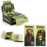 G-Rollz Pets Rock Duo Medicago Sativa Extra Thin King Size Rolling Papers + Tips & Tray (16 Count Display) - Duo 2