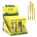 G-Rollz Banksy's Graffiti 3 King Size Pre-Rolled Cones (24 Count Display) - Bamboo Unbleached