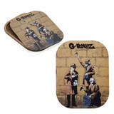 G-Rollz Banksy's Graffiti Magnet Cover for Small Rolling Tray (Single Unit) - Spy Booth