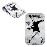 G-Rollz Banksy's Graffiti Magnet Cover for Medium Rolling Tray (Single Unit) - Flower Thrower