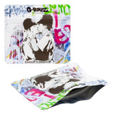 G-Rollz Banksy's Graffiti 90x80mm Smell Proof Bags (10 Count Display) - Cop on Cop