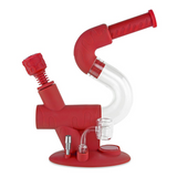 Ooze Swerve Silicone Water Pipe & Nectar Collector (Single Unit) - Scarlet