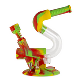 Ooze Swerve Silicone Water Pipe & Nectar Collector (Single Unit) - Rasta