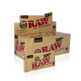 RAW Classic Creaseless Kingsize Slim 200's Rolling Papers (Display)