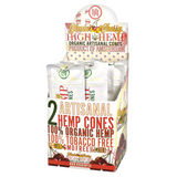 High Hemp Organic Wrap Pre-Rolled Cones (Display) - Blazin' Cherry