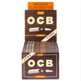 OCB Virgin Rolling Papers (Display) - 1¼ (with tips)