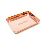 Blazy Susan Stainless Steel Rolling Tray (Single Unit) - Rose Gold