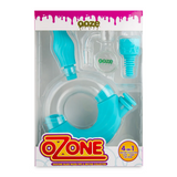 Ooze Ozone Silicone Glass Water Pipe & Nectar Collector (Single Unit) - Aqua Teal