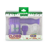 Ooze Clobb Silicone Glass Water Pipe & Nectar Collector (Single Unit) - Ultra Purple