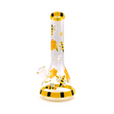 Glow in the Dark Beehive 12" Glass Water Pipe (Single Unit)