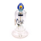 Lookah (WPC763B) Giant Chambered Mushroom 10" Glass Water Pipe (Single Unit)