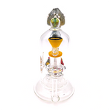 Lookah (WPC763PU) Giant Chambered Mushroom 10" Glass Water Pipe (Single Unit)