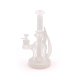 Lookah (C215) Tataoo Frosted Horned 9.5" Glass Water Pipe (Single Unit)