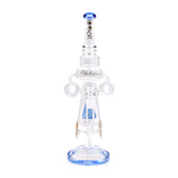 Lookah (WPC368) Platinum Beaker 18" Glass Water Pipe (Assorted Colors)(Single Unit)