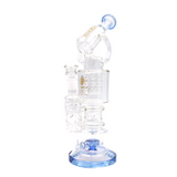 Lookah (WPC704) Triple Stack Multi-Chamber 16.5" Glass Water Pipe (Assorted Colors)(Single Unit)