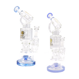 Lookah (WPC704) Triple Stack Multi-Chamber 16.5" Glass Water Pipe (Assorted Colors)(Single Unit)