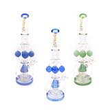 Lookah (WPC710) Glass Monster Quad 19.5" Glass Water Pipe (Assorted Colors)(Single Unit)