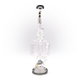 Lookah (WPC761) Running On 'Shrooms 20.5" Glass Water Pipe (Assorted Colors)(Single Unit)