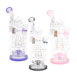 Lookah (WPC767) 12.5" Glass Water Pipe (Assorted Colors)(Single Unit)