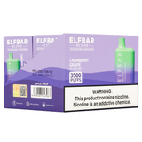 Elf Bar BC3500 Rechargeable Disposable Vape (Display) - Cranberry Grape